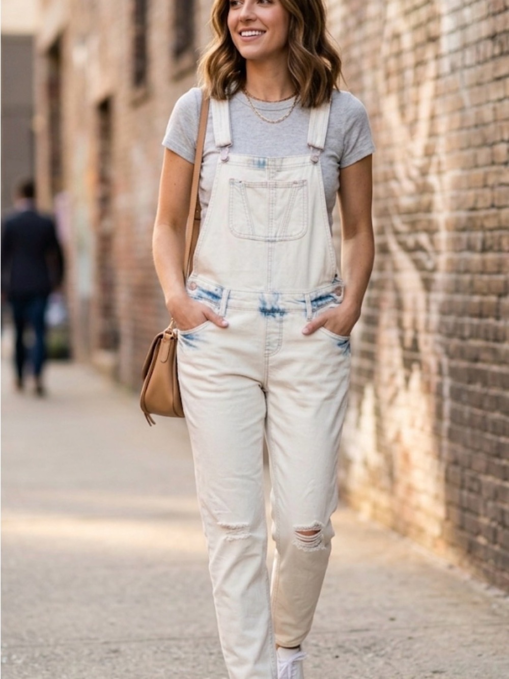 NWT Mossimo distressed stretch denim overalls acid wash choose sizes XS/TP